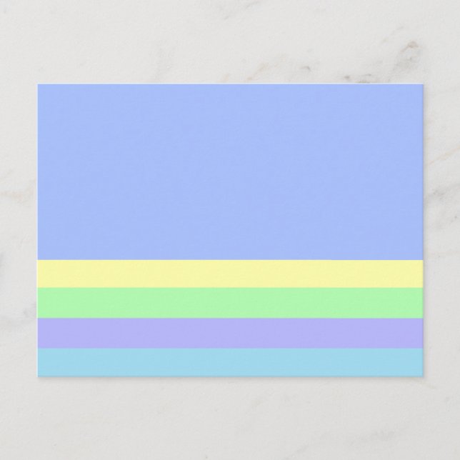 Postal Azul de Lavender Pastel (Anverso)