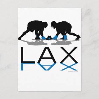 Postal Azul de LAX de los muchachos de LaCrosse