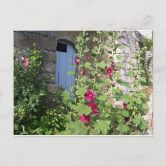 Postal azul de Provence de la puerta