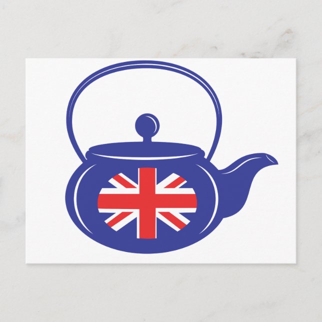 postal azul de Teapot en el Reino Unido (Anverso)