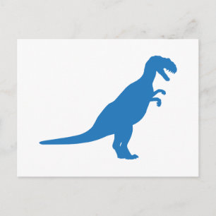 Postal Azul dinosaurio