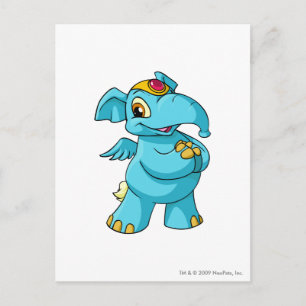 Postal Azul elefante