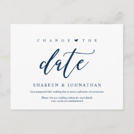 Postal Azul estético, cambia la fecha, Fiesta pospuesto