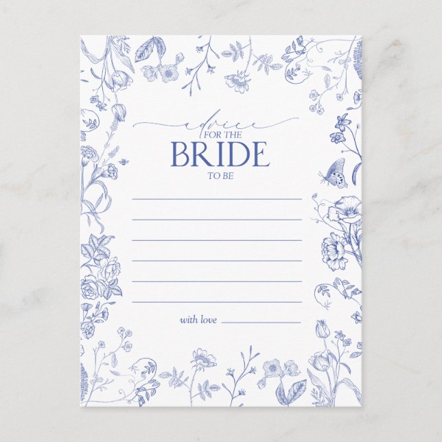 Postal Azul Francés y Blanco Victoriano: Consejos para la (Anverso)