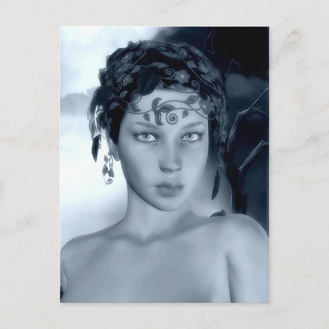 Postal azul invernal (Anverso)