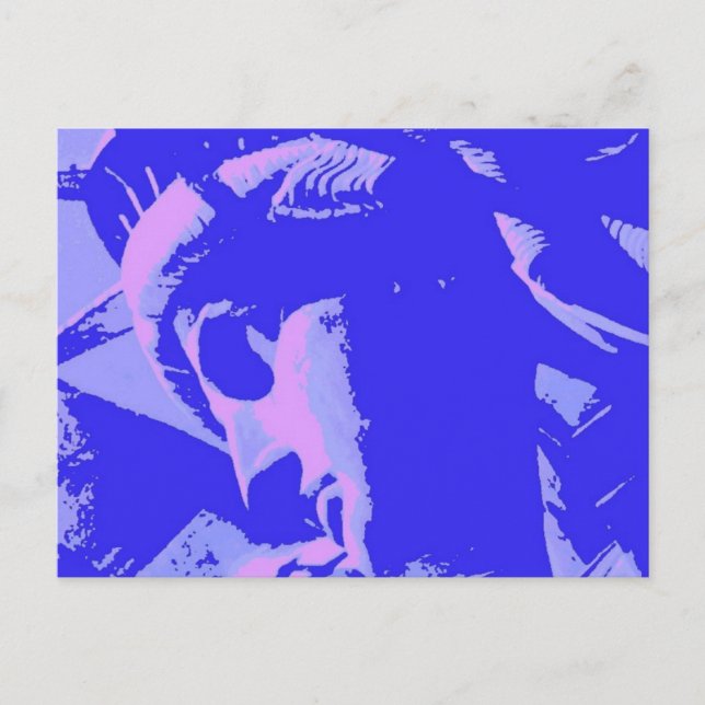 Postal Azul Lady Liberty (Anverso)