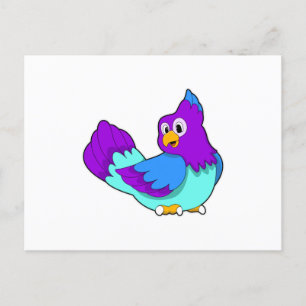 Postal Azul loro