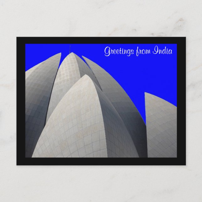 Postal azul loto (Anverso)