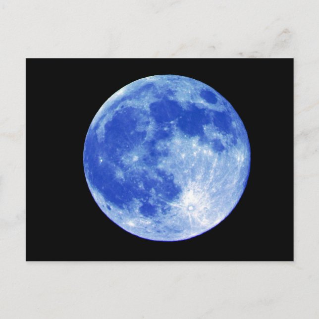 Postal azul lunar (Anverso)