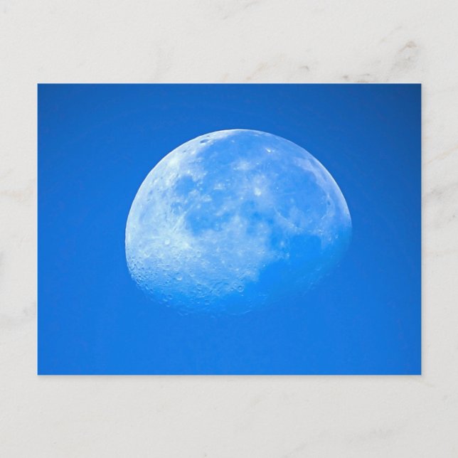 Postal azul lunar (Anverso)