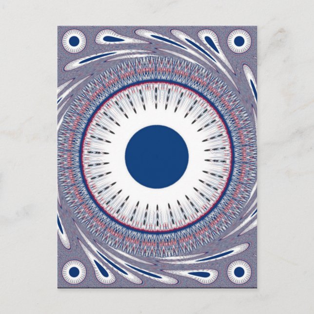 Postal azul moda (Anverso)