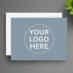 Postal Azul Polvoriento l Logotipo de Empresa Profesional