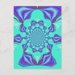 Postal Azul preciado