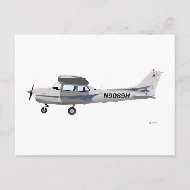 Postal Azul Skyhawk Cessna 172 (Anverso)