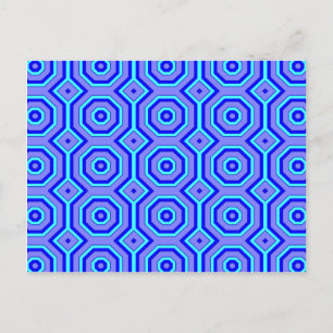 Postal Azul sobre azul