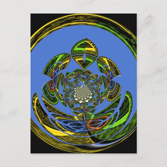 Postal Azul tradicional (Anverso)