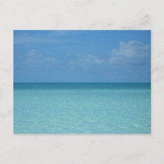Postal Azul turquesa tropical del horizonte del Caribe