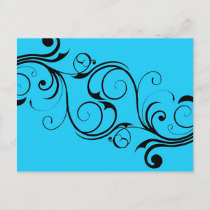Postal azul vintage