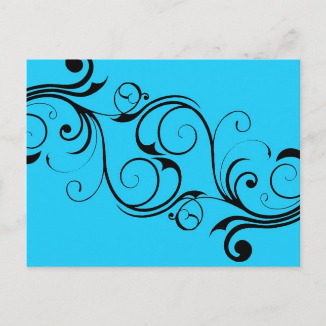 Postal azul vintage (Anverso)