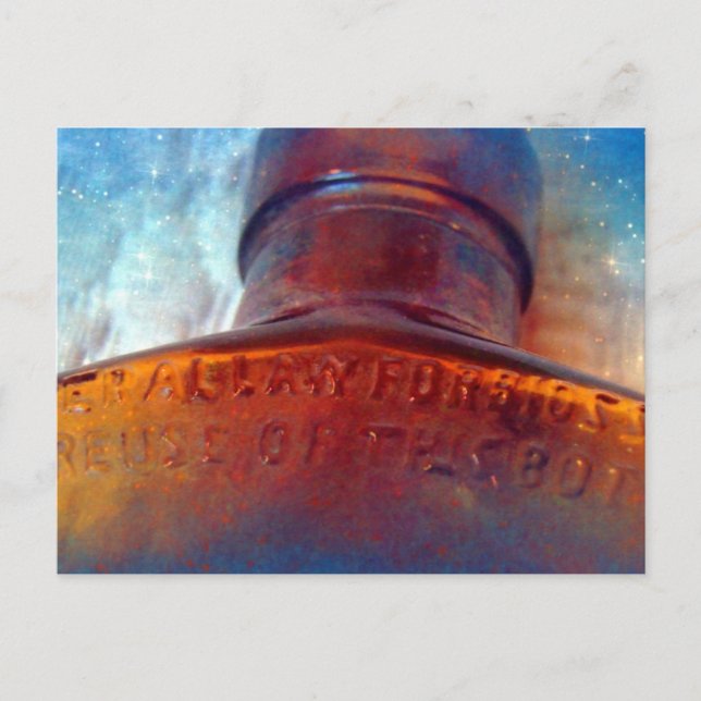 Postal Azul y Marrón (Anverso)