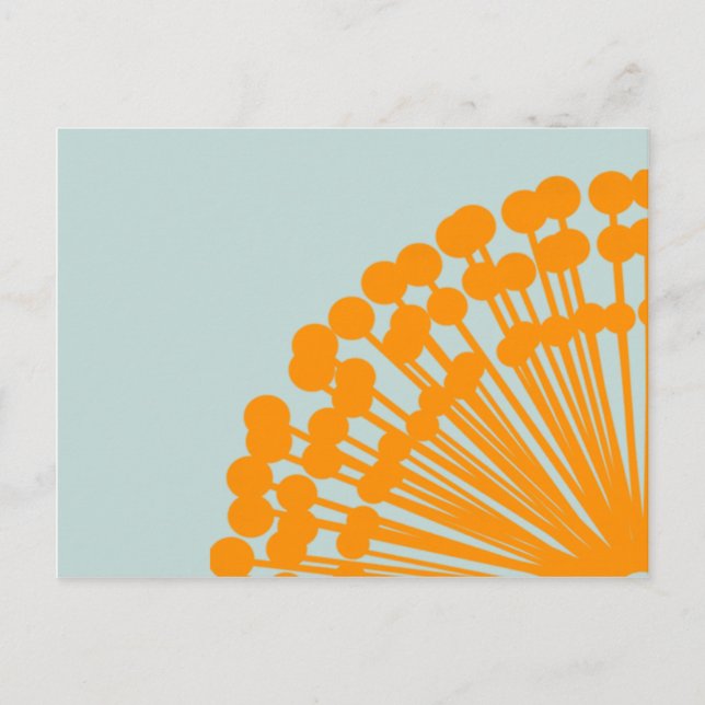 Postal Azul y Naranja (Anverso)