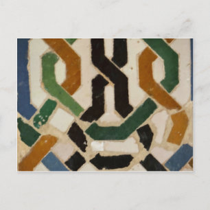 Postal Azulejo de pared de la Alhambra #2