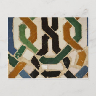 Postal Azulejo de pared de la Alhambra #2