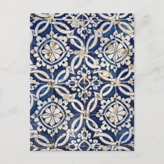 Postal Azulejo portugués vintage