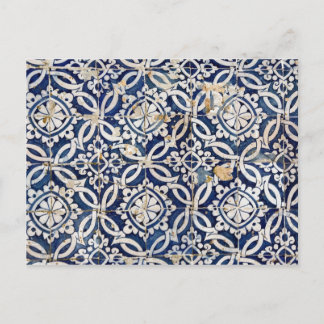 Postal Azulejo portugués vintage