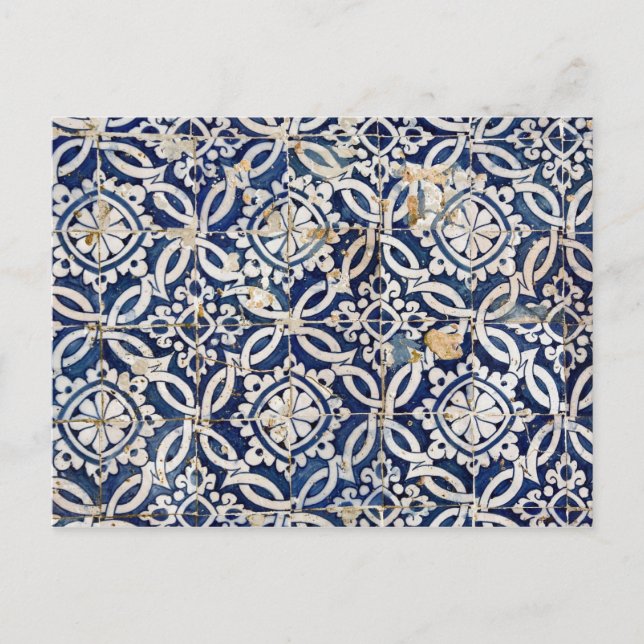 Postal Azulejo portugués vintage (Anverso)