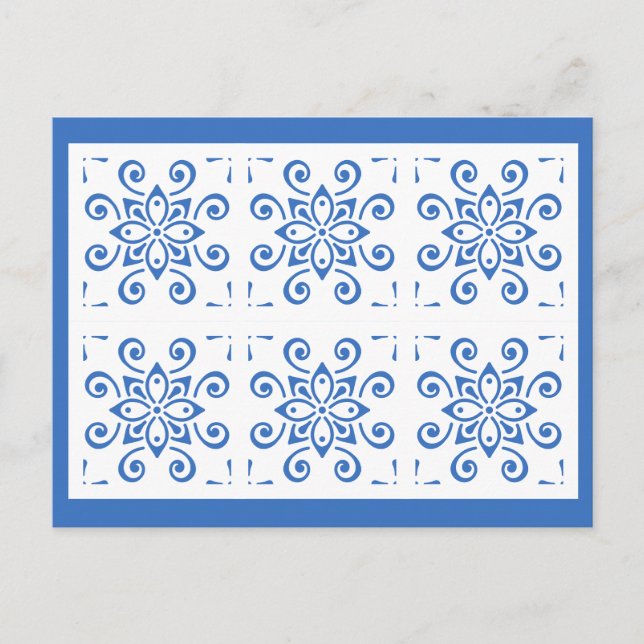 Postal Azulejo simple (Anverso)