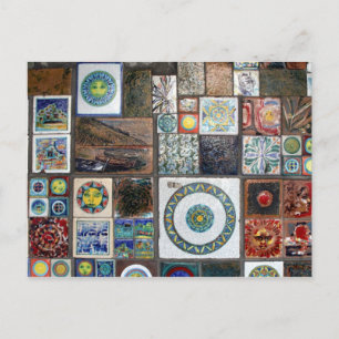 Postal azulejos de cinque terre