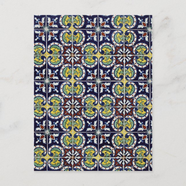 Postal Azulejos españoles en México (Anverso)