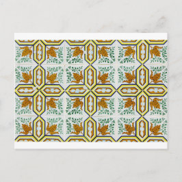 Postal Azulejos, mosaicos portugueses