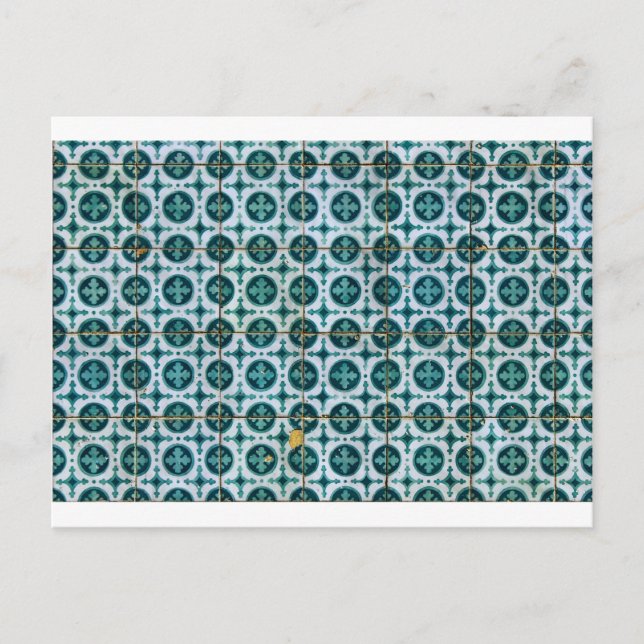 Postal Azulejos, mosaicos portugueses (Anverso)