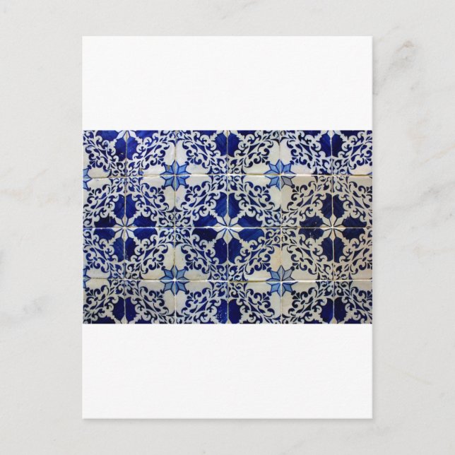 Postal Azulejos, mosaicos portugueses (Anverso)