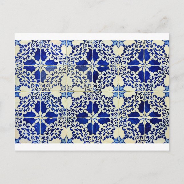 Postal Azulejos, mosaicos portugueses (Anverso)