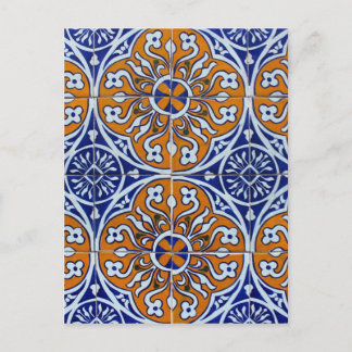 Postal Azulejos, mosaicos portugueses