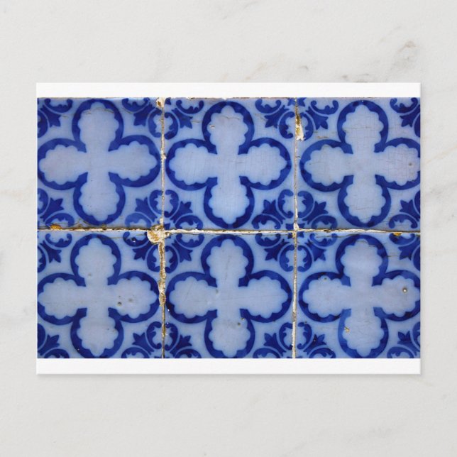 Postal Azulejos, mosaicos portugueses (Anverso)