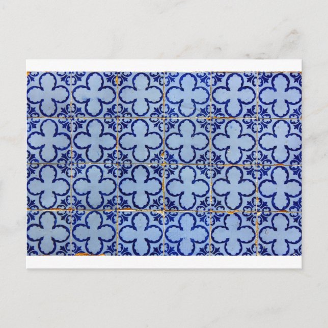 Postal Azulejos, mosaicos portugueses (Anverso)