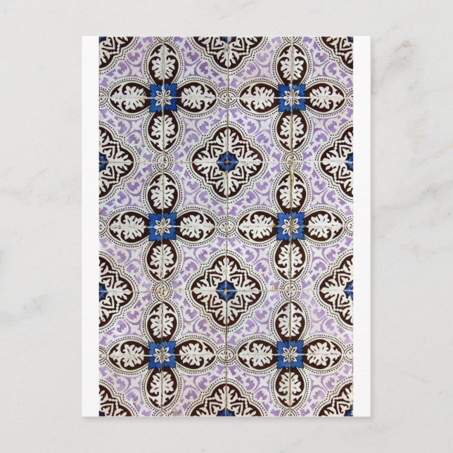 Postal Azulejos, mosaicos portugueses (Anverso)