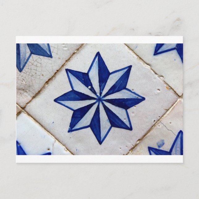 Postal Azulejos, mosaicos portugueses (Anverso)