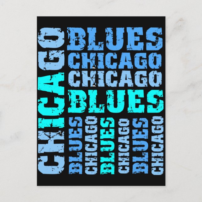 POSTAL AZULES DE CHICAGO (Anverso)