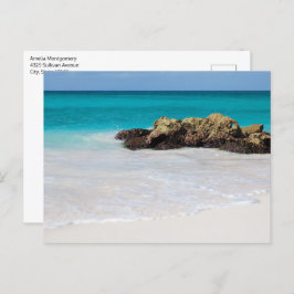 Postal Azure Ocean Sandy Beach Photo