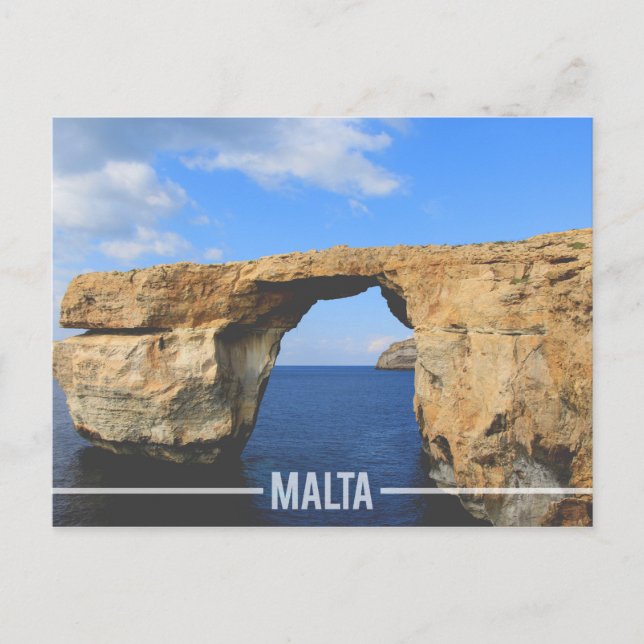 Postal Azure Window Gozo, Malta (Anverso)