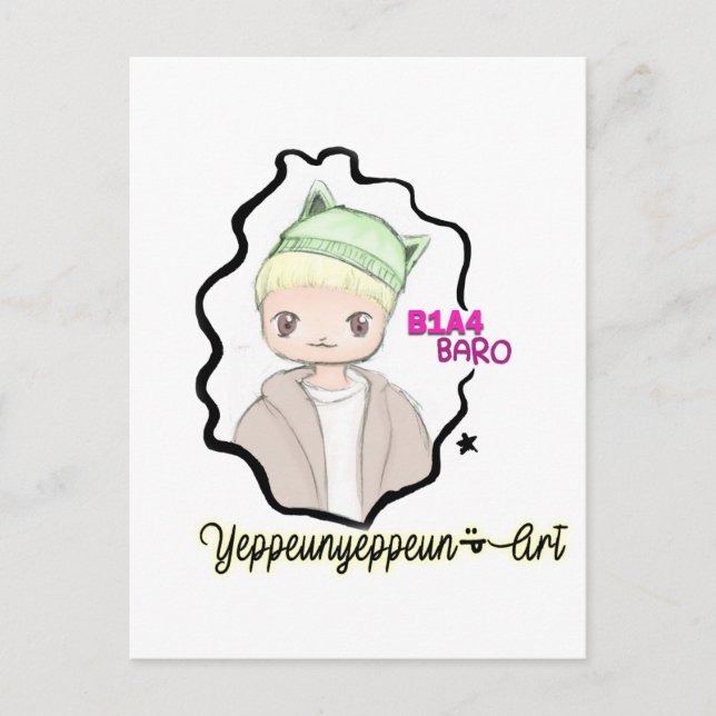 Postal B1A4 ~ Baro (Anverso)