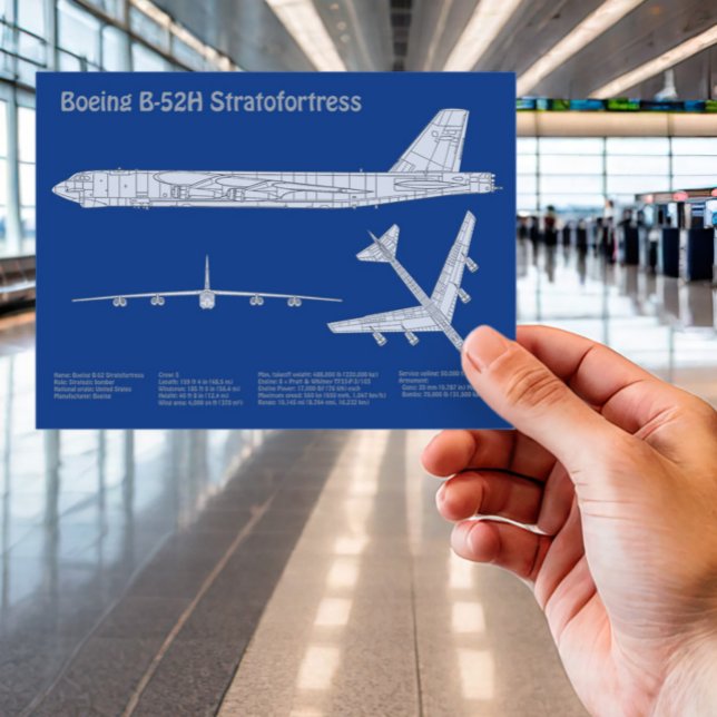 Postal B-52 Estratotrora - Planes de Planes de Plano Azul (Subido por el creador)