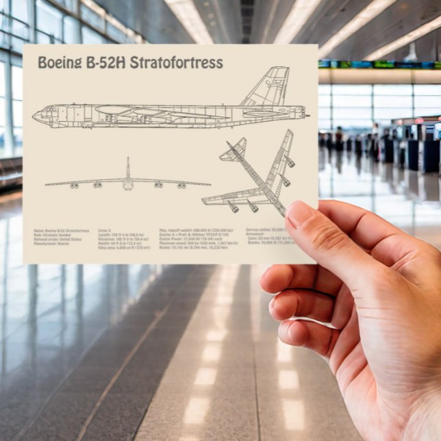 Postal B-52 Stratofortress - Planes de Plano de Plano de  (Subido por el creador)