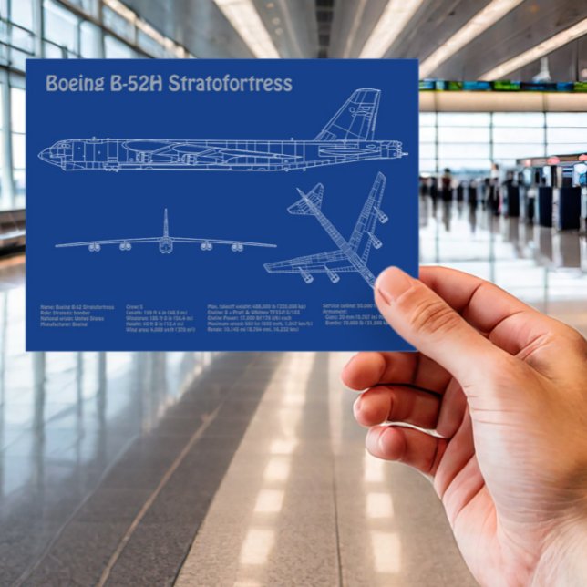 Postal B-52 Stratofortress - Planes de Plano de Plano de  (Subido por el creador)