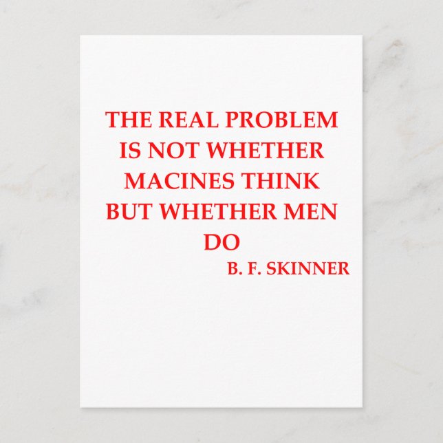 Postal b cita de skinner (Anverso)
